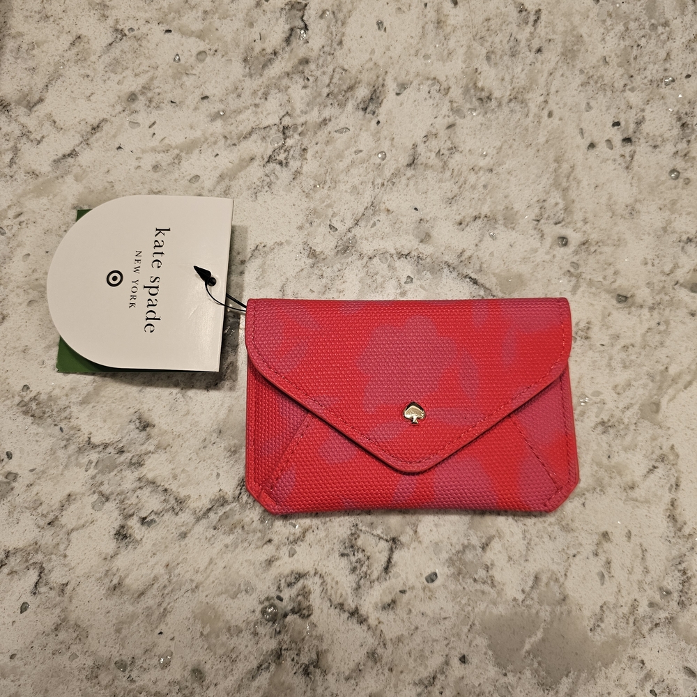 NWT Kate Spade New York x Target Classic Rose Envelope Card Holder - Picture 2 of 4